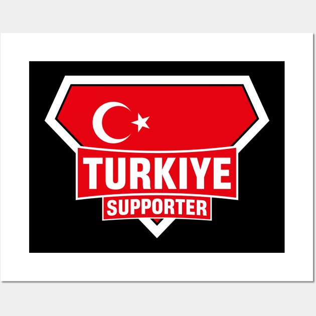Turkiye Super Flag Supporter Wall Art by ASUPERSTORE